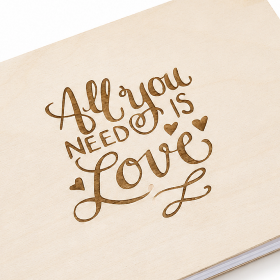 Βιβλίο Ευχών |  All you need is love | 30 x 21cm 